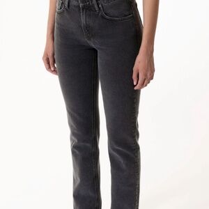 Nudie Jeans Straight Sally Black Sand Denim